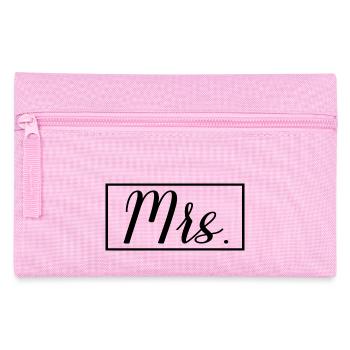 Mrs. Matching Couple Engagement Wedding Honeymoon - Pencil Case - pink - Front