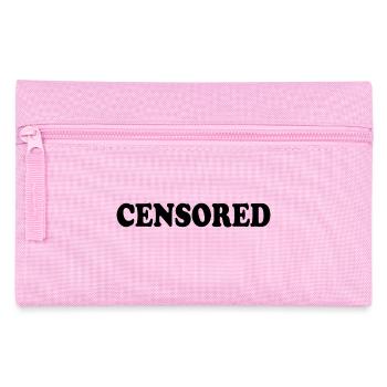 censored - Pencil Case - pink - Front