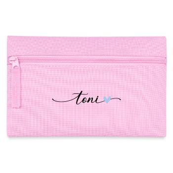 Toni Name Calligraphie Police - Trousse - rose - Devant