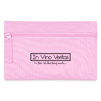 in vino veritas - Federtasche - Rosa - Vorne