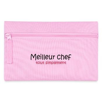 Meilleur chef tout simplement - Trousse - rose - Devant