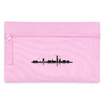 Skyline - Küste Amrum - Federtasche - Rosa - Vorne
