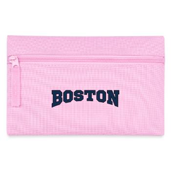 Boston Block Font Logo - Pencil Case - pink - Front