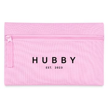 Hubby Est. 2023 Fiançailles pour le mariage du marié - Trousse - rose - Devant