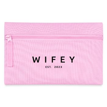2023 Verlobung Brautdusche Hochzeit - Federtasche - Rosa - Vorne