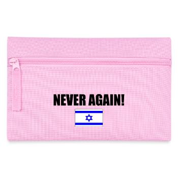 Never again - israel - Federtasche - Rosa - Vorne