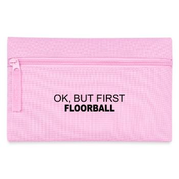 Floorball Ballsport Innebandy Unihockey - Pencil Case - pink - Front