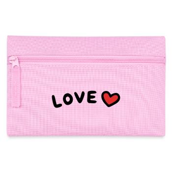 Love Herz - Federtasche - Rosa - Vorne