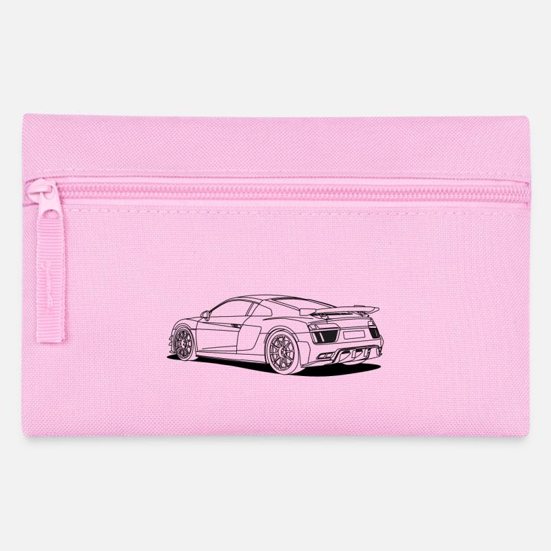 racing car outlines - Pencil Case - pink