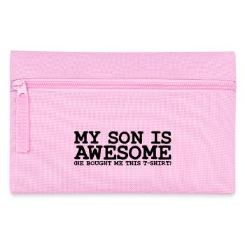my son is awesome - Federtasche - Rosa - Vorne