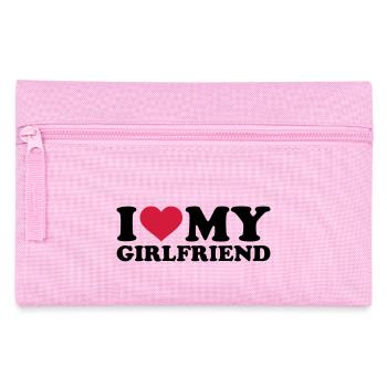 I love my girlfriend - Federtasche - Rosa - Vorne