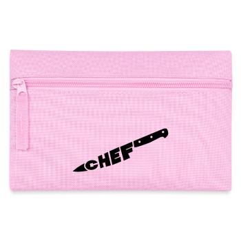 chef couteau - Pencil Case - pink - Front