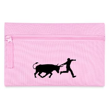 marradas bull and human - Pencil Case - pink - Front