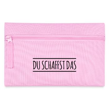 Du schaffst das - Linie - Federtasche - Rosa - Vorne