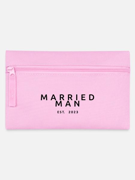 Verheirateter Mann Est. 2023 Verlobungshochzeit des Bräutigams - Federtasche - Rosa