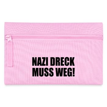Nazis dreck muss weg - Federtasche - Rosa - Vorne
