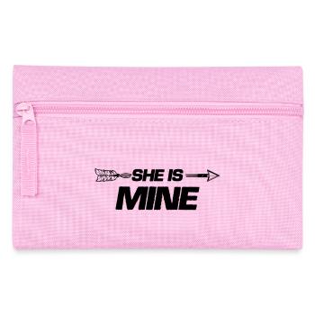 she is mine - Federtasche - Rosa - Vorne