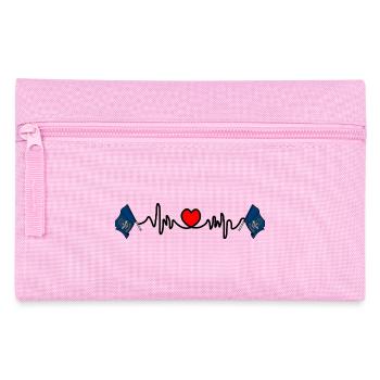 Heart rate cardio for North Dakota - Pencil Case - pink - Front