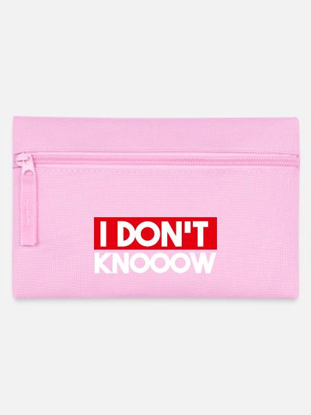 I Don't Know - Federtasche - Rosa