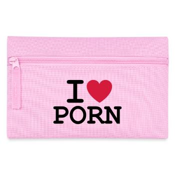 Je aime porno - Trousse - rose - Devant