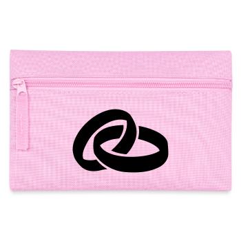 Ringe Hochzeit - Federtasche - Rosa - Vorne