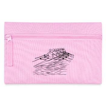Dessin au trait de l’équipe d’aviron - Trousse - rose - Devant