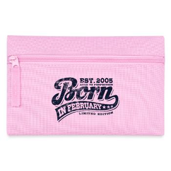 Né en février 2005 - Anniversaire - Cadeau - Trousse - rose - Devant
