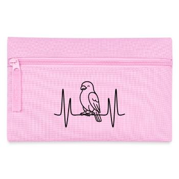 Falke Herzschlag Linienmotiv - Federtasche - Rosa - Vorne