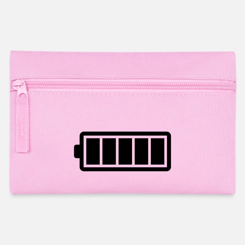 Akku, voll - Federtasche - Rosa