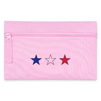 France trois étoiles en bleu-blanc-rouge - Trousse - rose - Devant