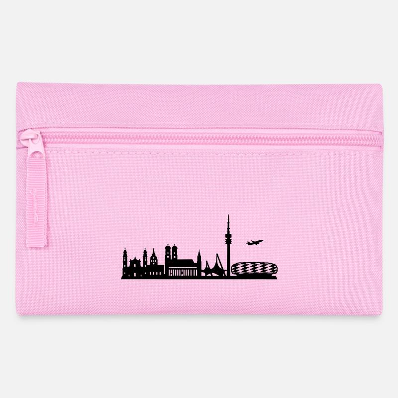 Skyline Munich - Pencil Case - pink