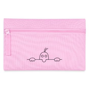 Petit Bonhomme derrière une ligne - Trousse - rose - Devant