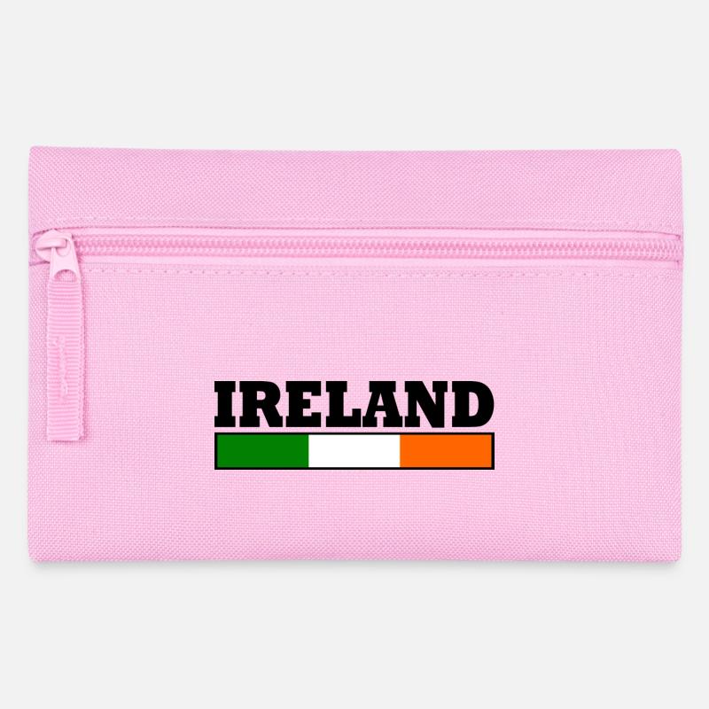 Irland Flagge - Federtasche - Rosa