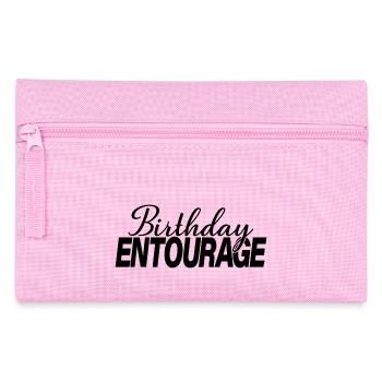 Birthday Entourage Matching Group Birthday Party - Pencil Case - pink - Front