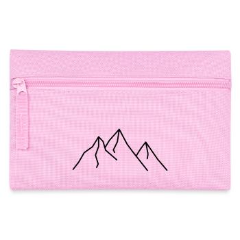 Mountains - Pencil Case - pink - Front