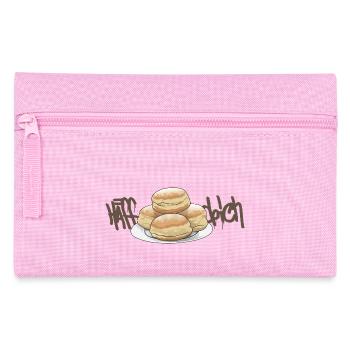Pâte à levure // beignets // illustration - Trousse - rose - Devant