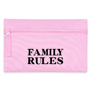 Regeln für die Familie - Federtasche - Rosa - Vorne