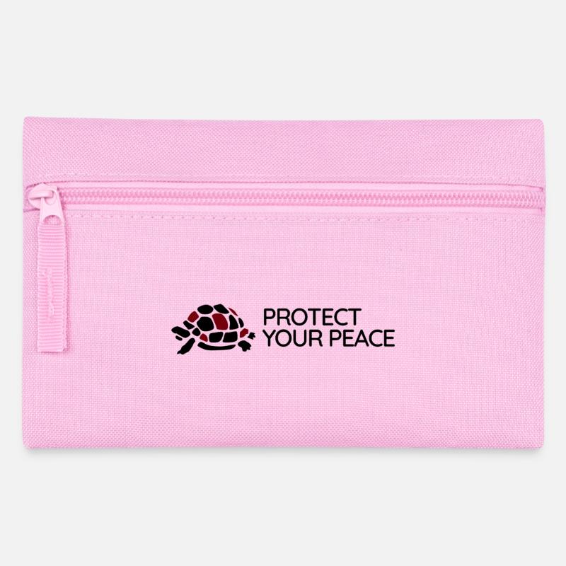 Turtoise - Protect your Peace - Pencil Case - pink