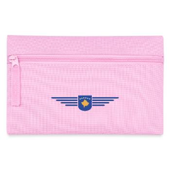 Kosovo Fan T-Shirt Design - Pencil Case - pink - Front