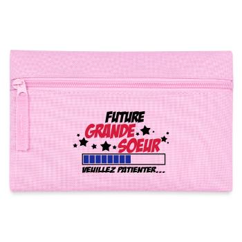 future grande soeur veuillez patienter - Trousse - rose - Devant