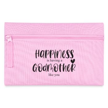 Godmother Godmother Gift Birthday Thank you Luck - Pencil Case - pink - Front