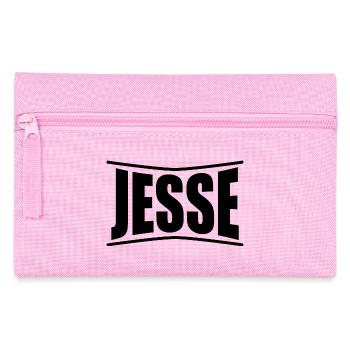 Name T-Shirt Jesse T-Shirt Geschenkidee - Federtasche - Rosa - Vorne