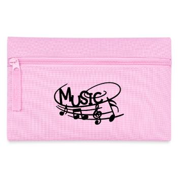 la musique dans la peau (noir) - Trousse - rose - Devant