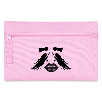 Art face illusion – female abstraction - Pencil Case - pink - Front