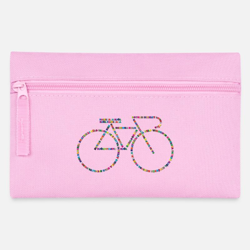 Fahrradsprachen V1 - Federtasche - Rosa