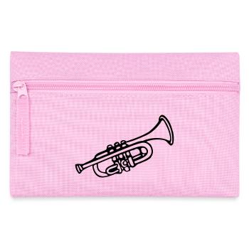 Trompete - Federtasche - Rosa - Vorne