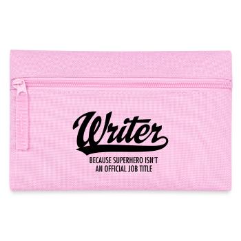 Writer - Superhero - Pencil Case - pink - Front