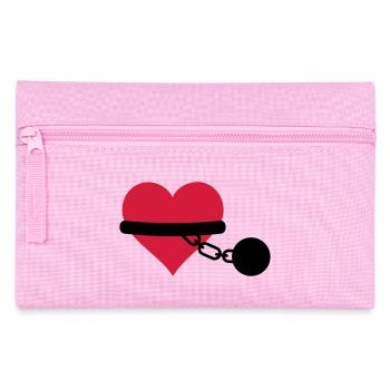 chained heart - Pencil Case - pink - Front