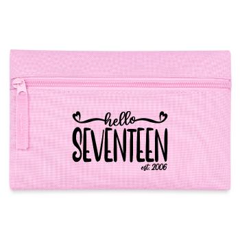 17. Geburtstag Frauen Hallo Siebzehn Est. 2006 - Federtasche - Rosa - Vorne