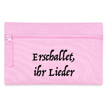 Erschallet, ihr Lieder - Federtasche - Rosa - Vorne